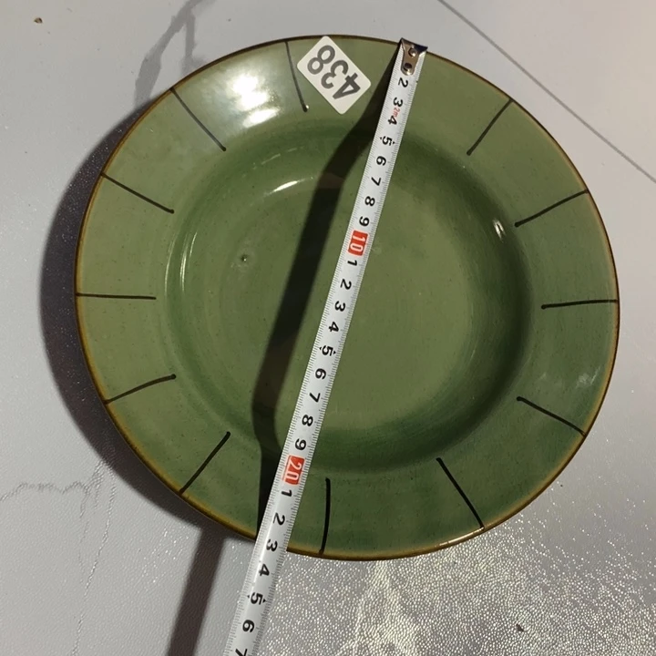 瓷片五厂窑变西瓜盘微瑕疵