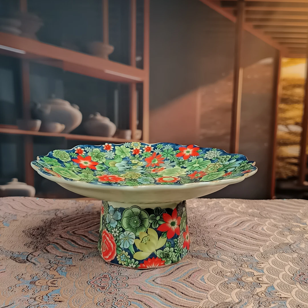 阿七的器 花海果盘F336