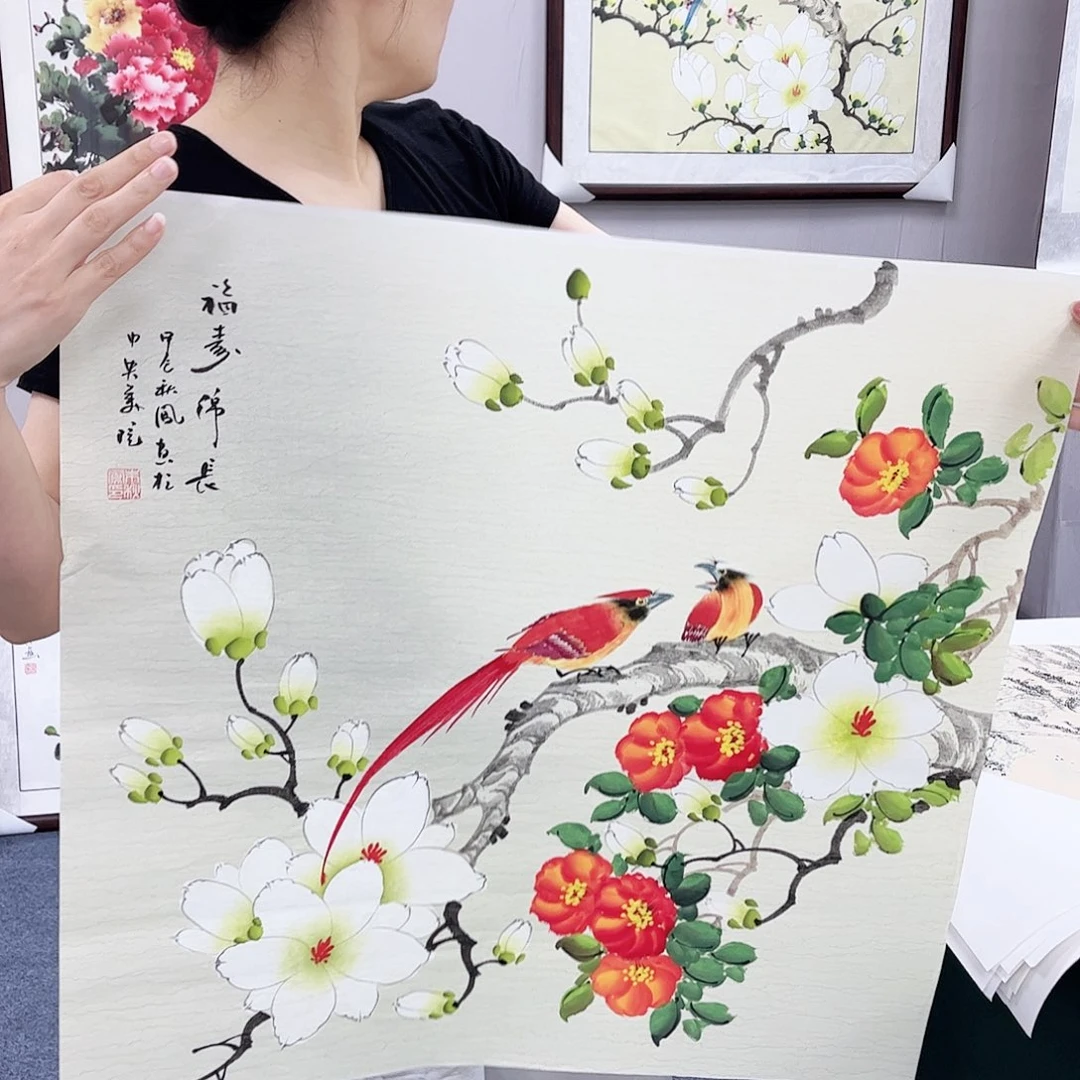 国画宣纸国画纯手绘作品