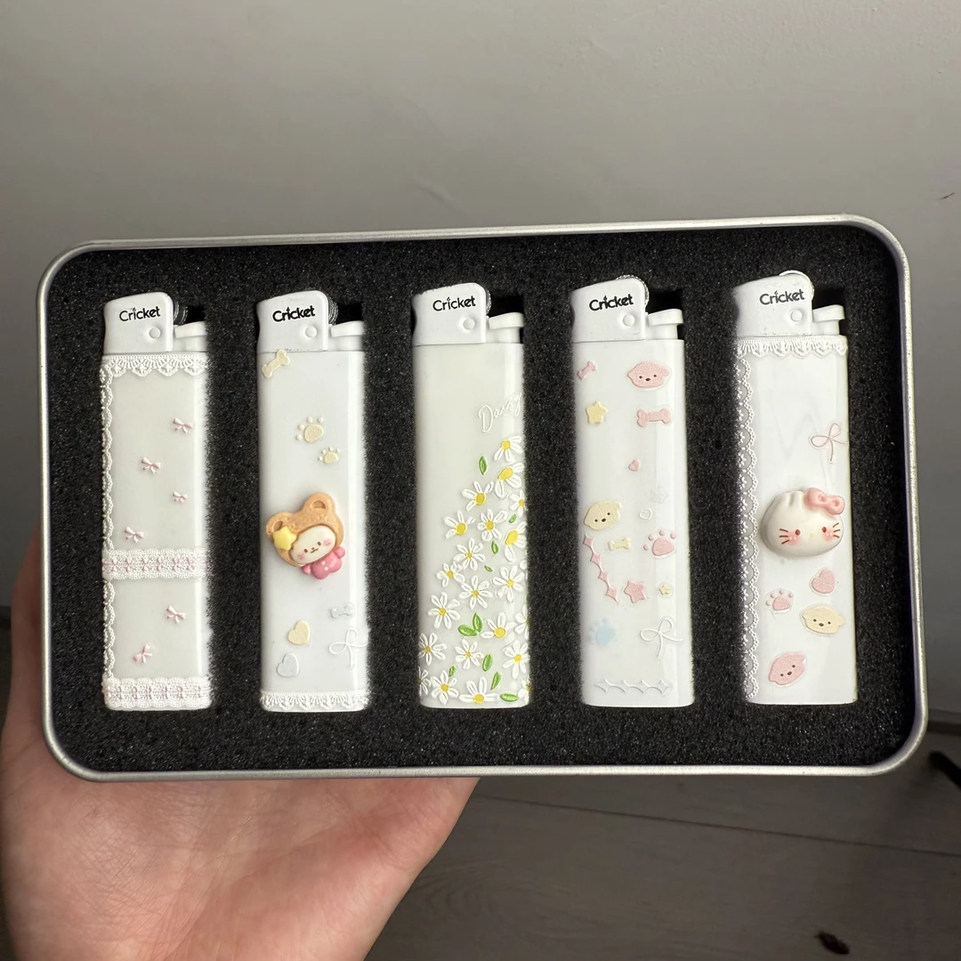 创意高颜值防爆可爱卡通打火机送男友礼物小雏菊款式【直播间