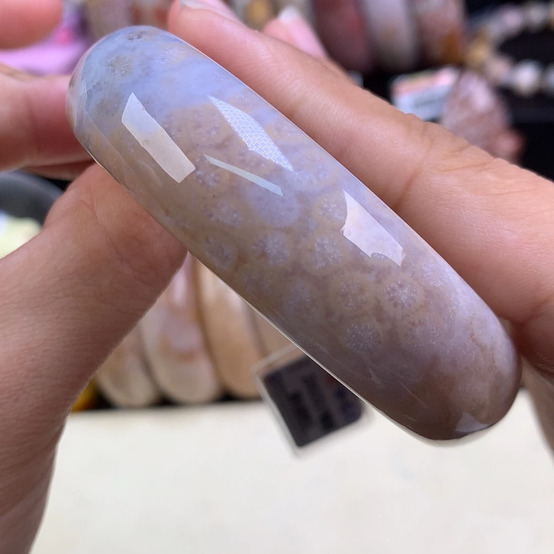 【闪购商品】颈饰未镶嵌硅化珊瑚（珊瑚玉）47号梦幻紫58.8圈