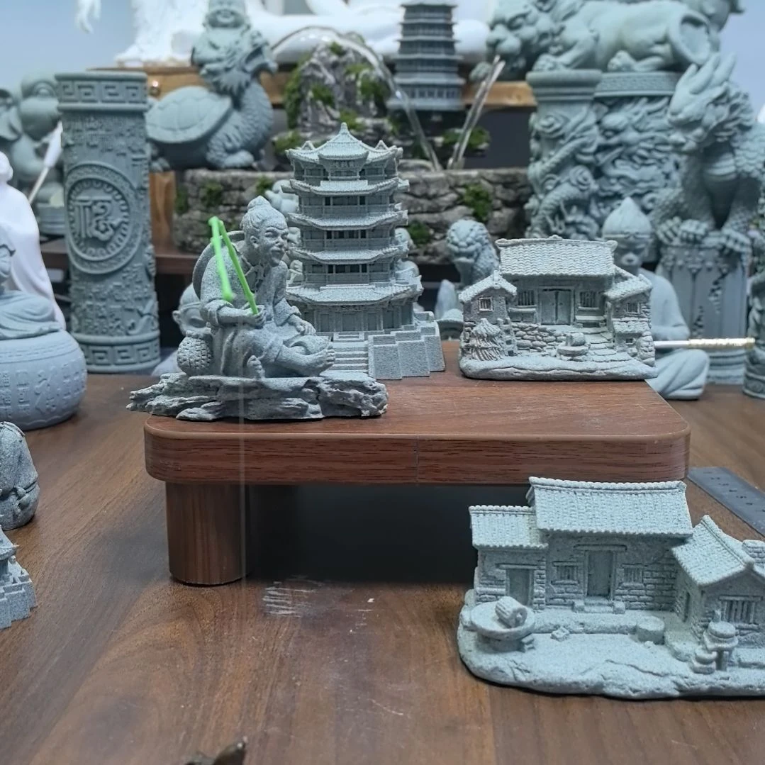 石材青砂石造景摆件