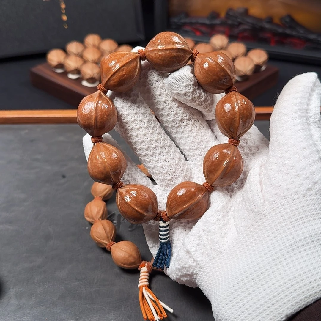 2.2*2.8大尺寸原生态梅林铁核手串