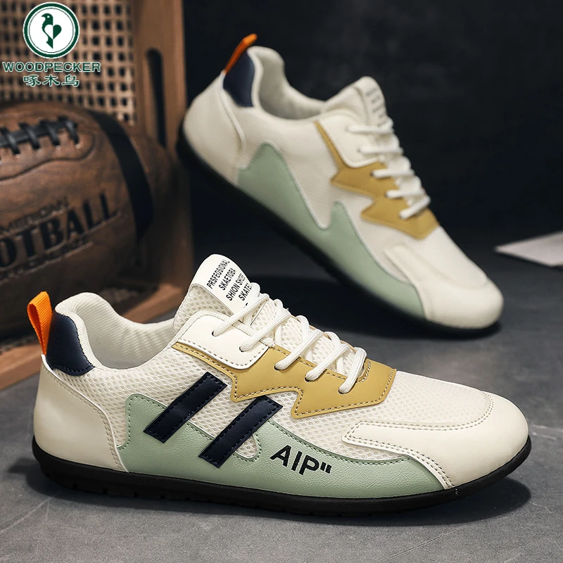 【正品】啄木鸟秋季新款皮面运动鞋秋冬款男款鞋子男士百搭板鞋