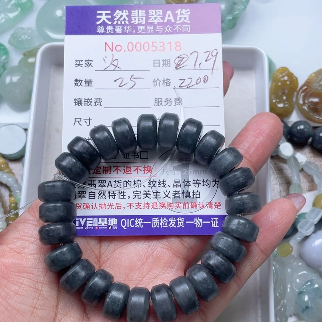 翡翠未镶嵌颈饰汐*