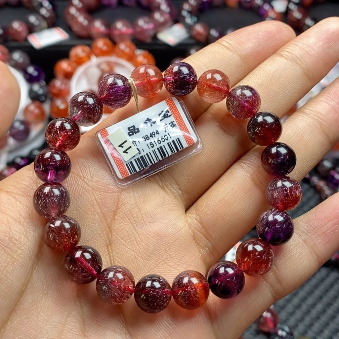 水晶手链未镶嵌稀有色超七1516601