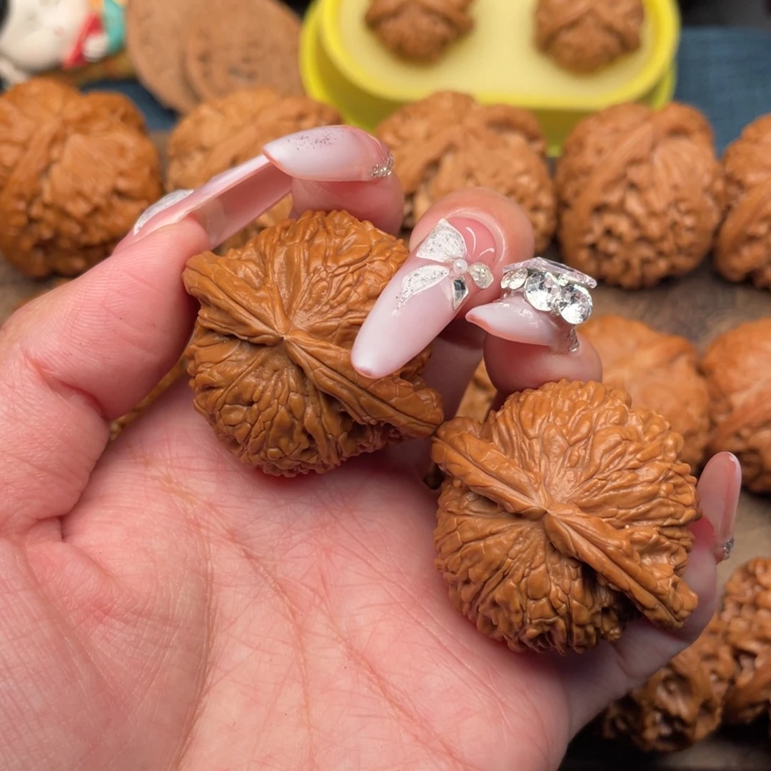 把件文玩核桃全品，红皮白狮子41