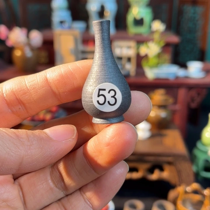 摆件微陶老王迷你花瓶