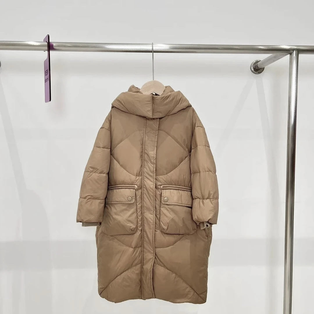 冬女童羽绒服咖色 8064羽系