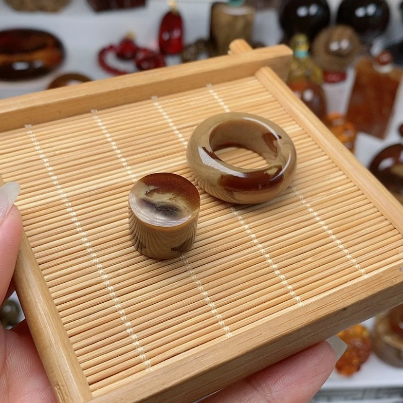 【闪购商品】未镶嵌琥珀(根珀)戒圈血根蜡戒圈