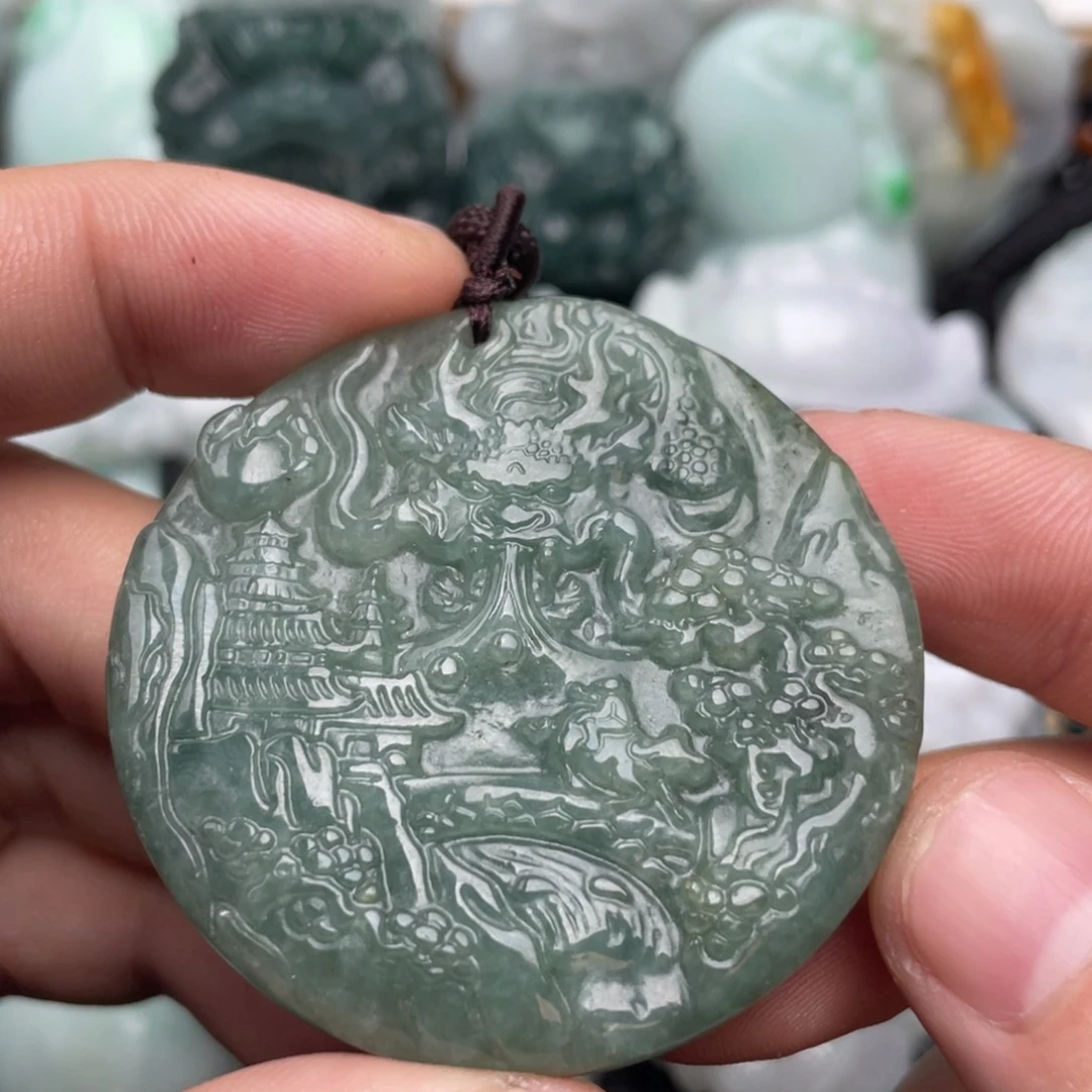 翡翠未镶嵌吊坠(不含链)