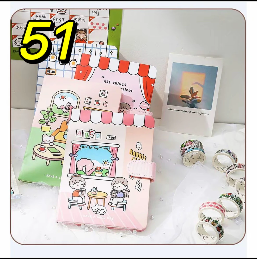 51号文具：文具，贴纸，本子，笔类，套装【以直播间展示为主】