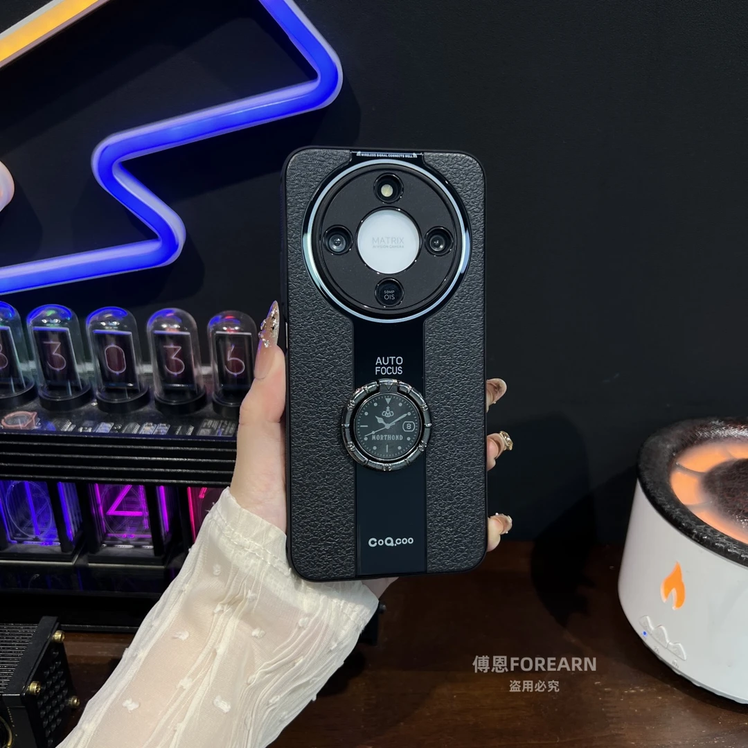 适用于荣耀X70手机壳honorx70全包防摔指环支架保护套商务男软女