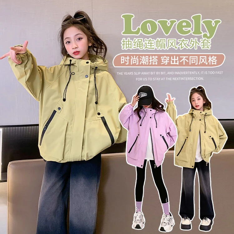 （外套）女童外套春装棒球服2025新款春款网红中大童儿童装夹克