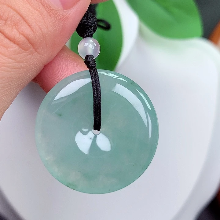 颈饰未镶嵌翡翠平安扣28.8x5.2mm