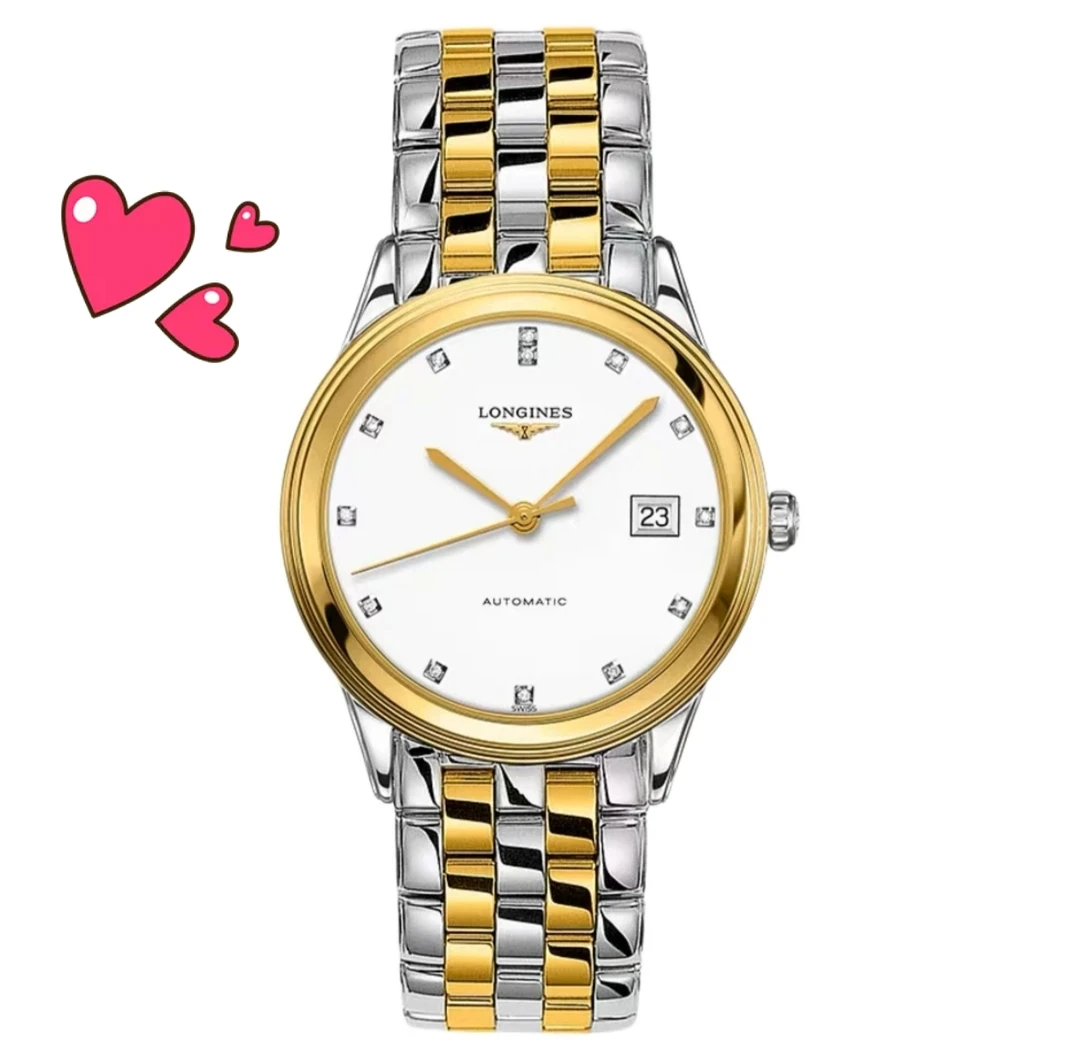 99新 Longines/浪琴 /军旗874间金/表径38.5/自动机械男表