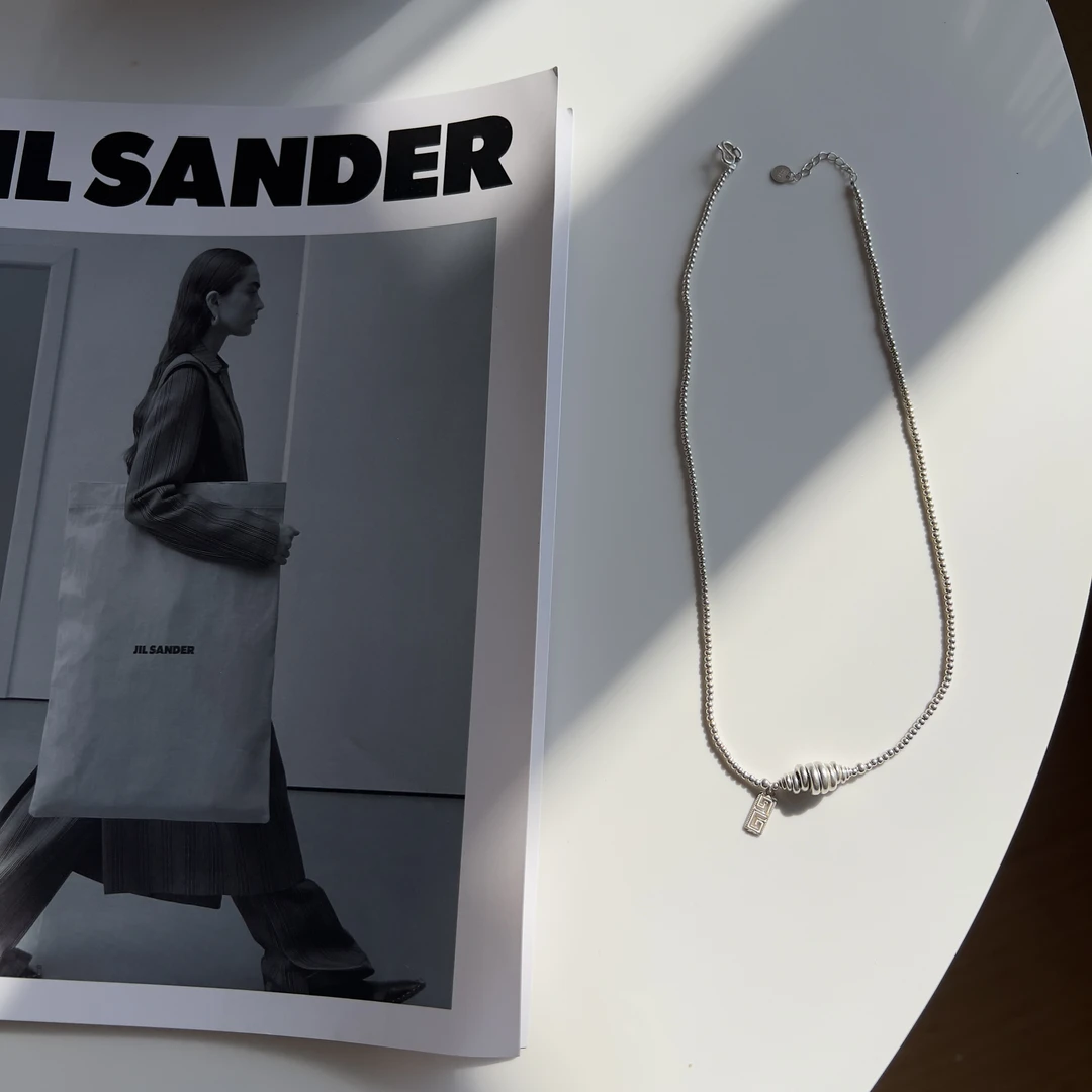 坠链均925银 项链 号螺  原创设计 简约百搭项链