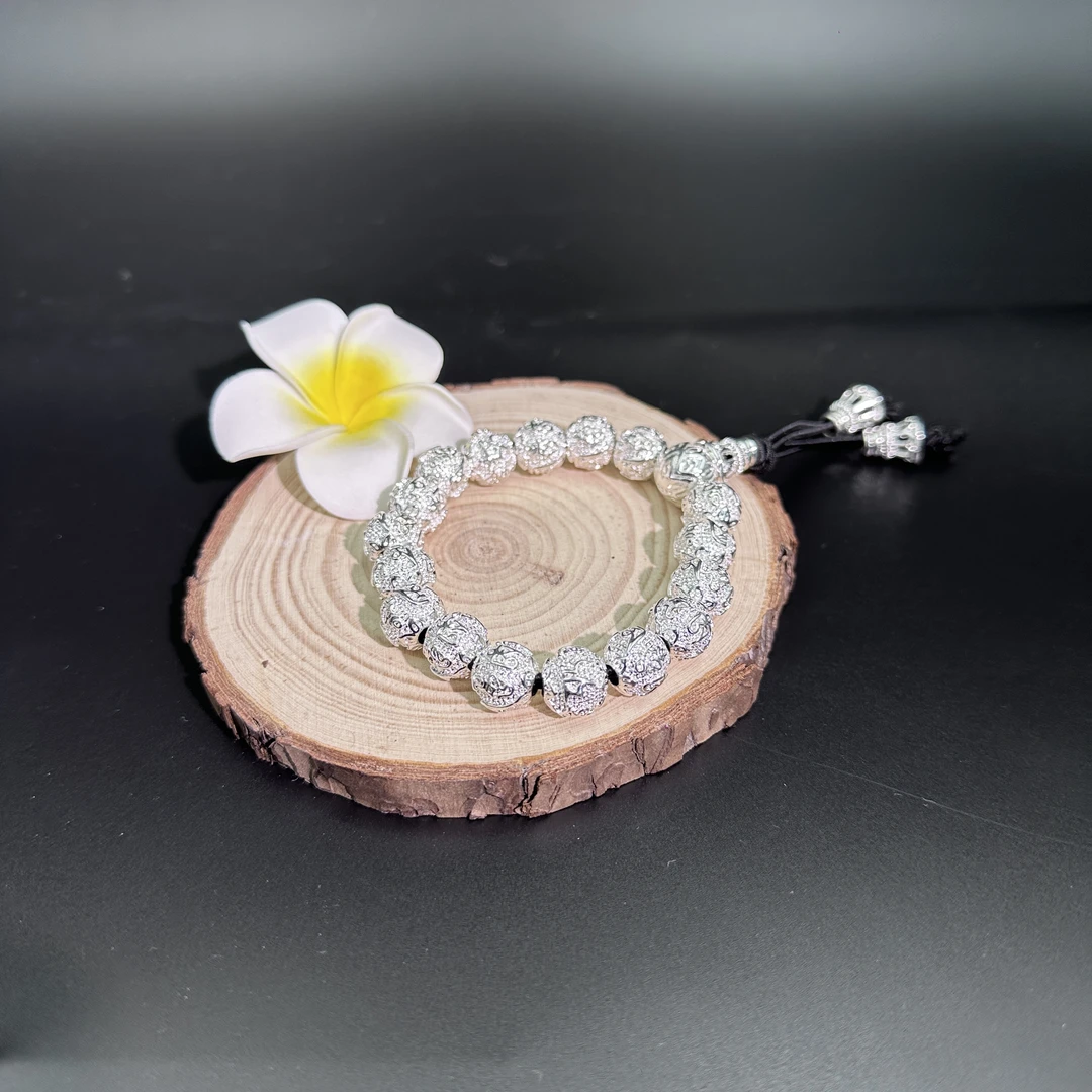 铜合金手链 新款六字真言复古手链六字真言手串情侣款送女友时尚