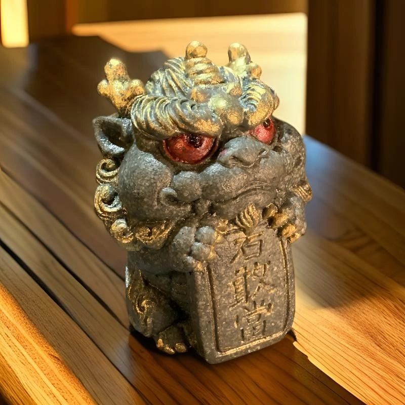 传统文化 青砂石 泰山文创石敢当 吉祥物客厅书桌茶台茶宠摆件