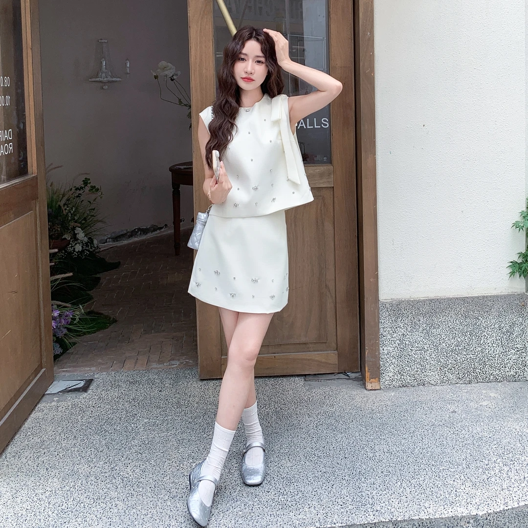 2025年新款法式小香风时尚简约通勤气质套装套装夏季