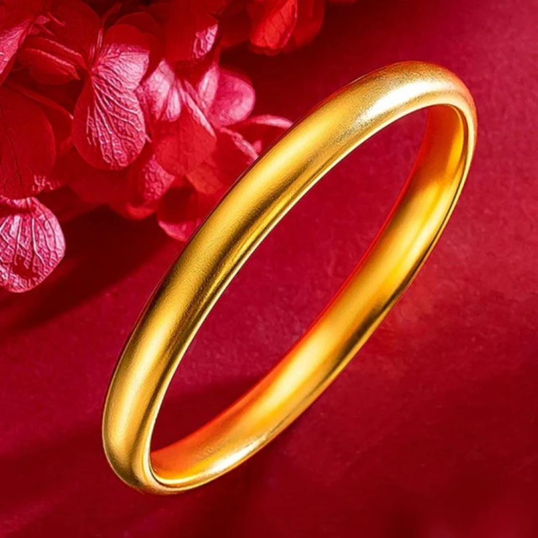 合金手镯 2025新款【古法心经】女款实心