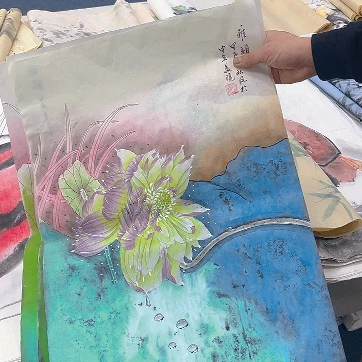 国画纯手绘字画宣纸