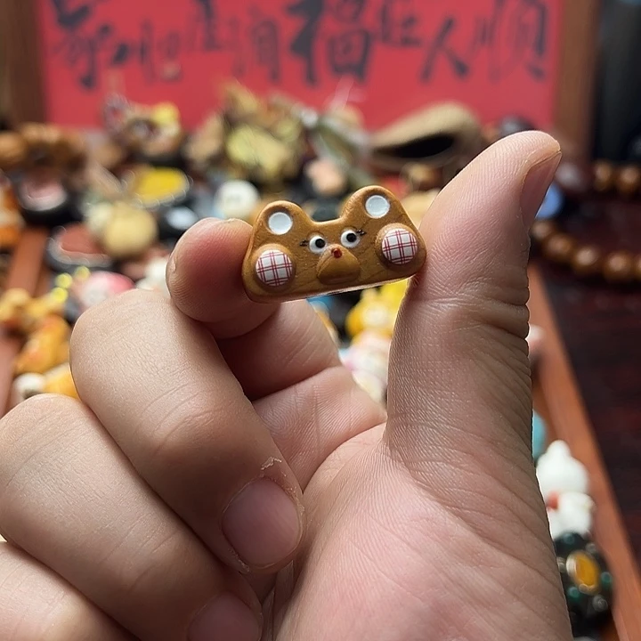 非金属檀木卡通熊