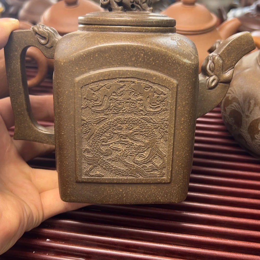 茶壶紫砂宜兴原矿紫砂400毫升容量