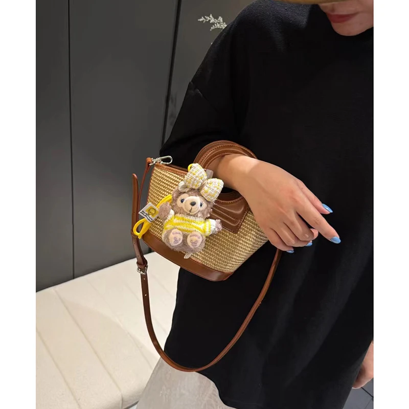 小众设计菜篮子包包女2025新款洋气休闲水桶包流行单肩斜挎手提包