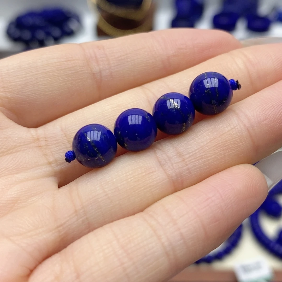 青金石未镶嵌手链隔珠8.5