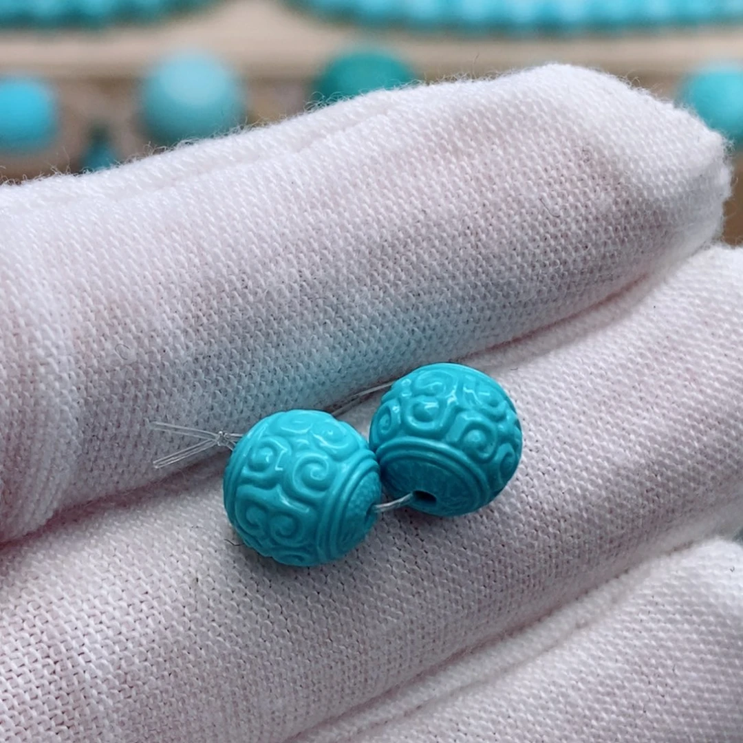 绿松石未镶嵌珠宝奇石8mm