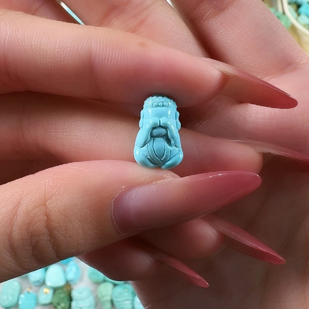 绿松石未镶嵌吊坠(不含链)不说佛
