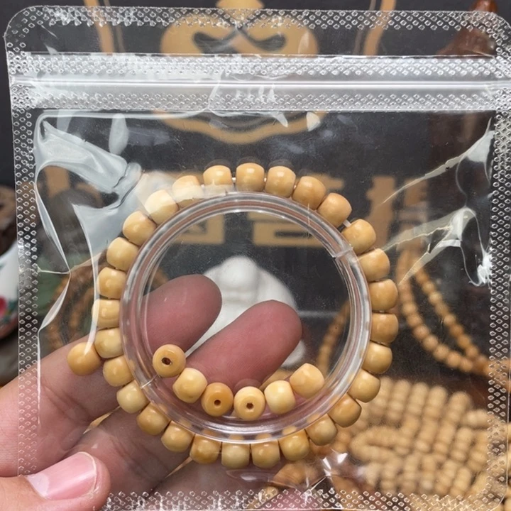 龙眼菩提吊坠夏*棉龙脊菩提8*7直切手串妖花玉化