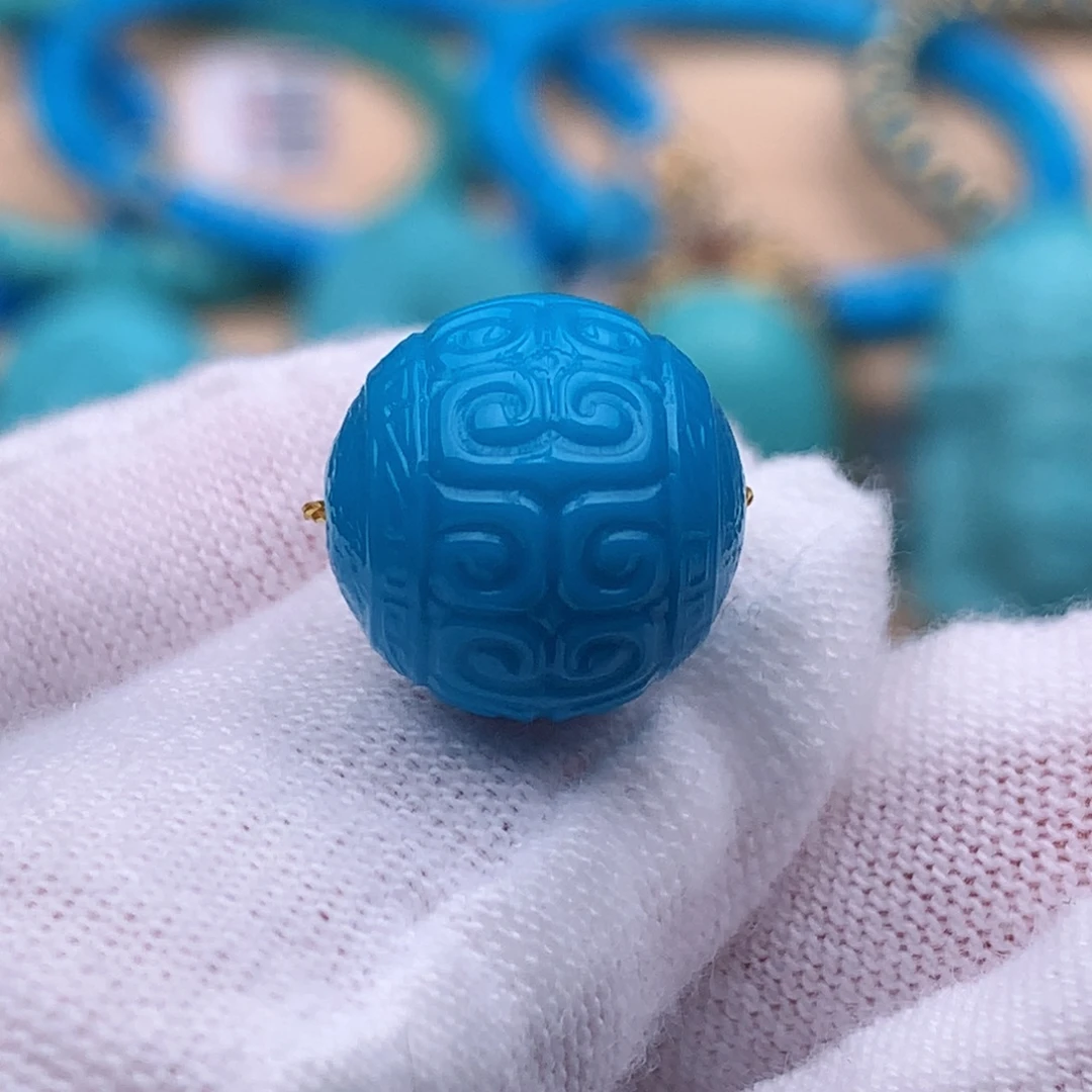 绿松石未镶嵌珠宝奇石12.3 mm