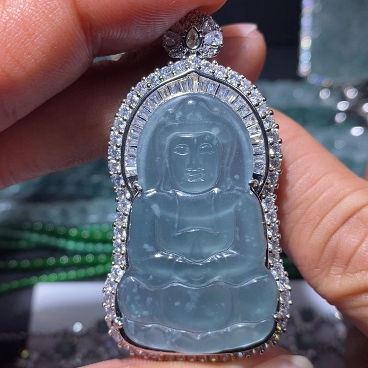 翡翠未镶嵌颈饰天然翡翠