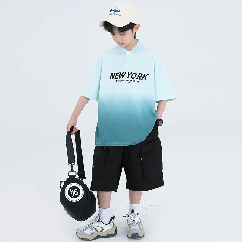 男童夏装两件套新款夏季时髦短袖中大儿童夏款炸街BF135