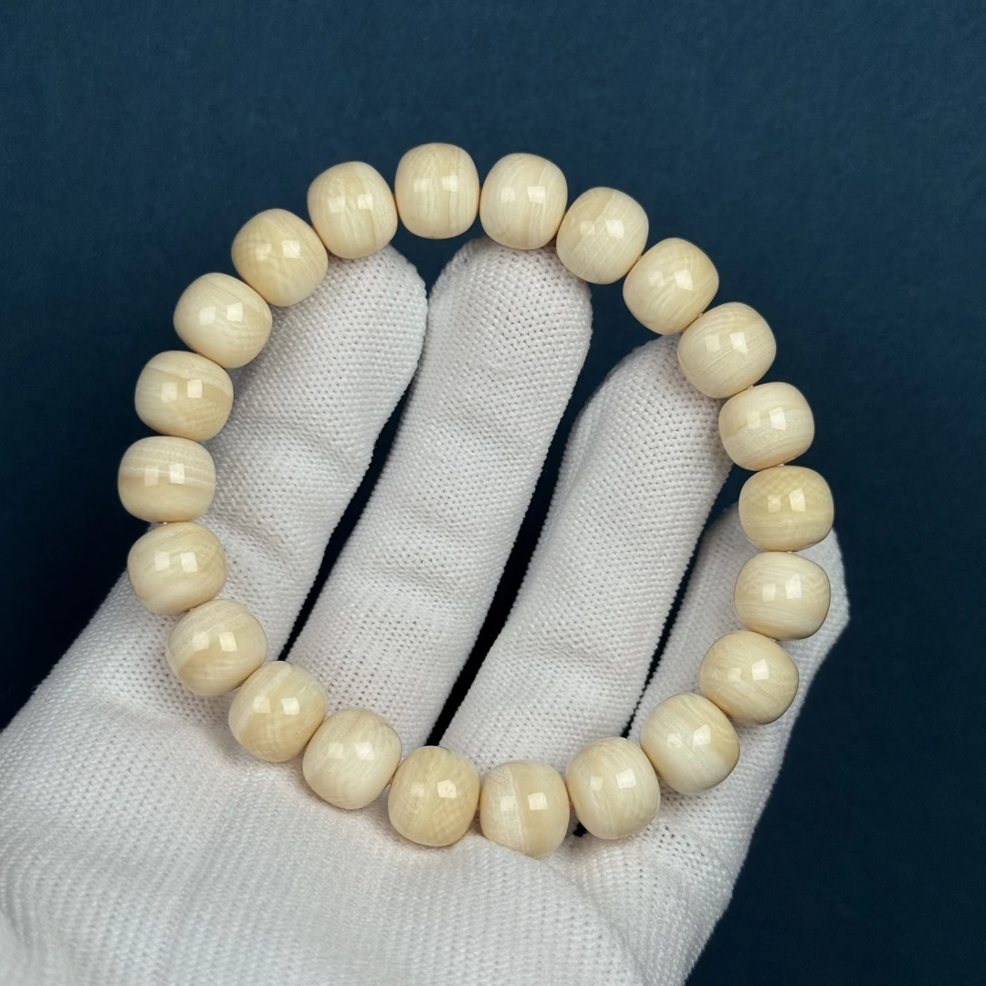 Q2694天然猛犸牙 汉堡老型单圈10*9mm 一物一图 假一罚十