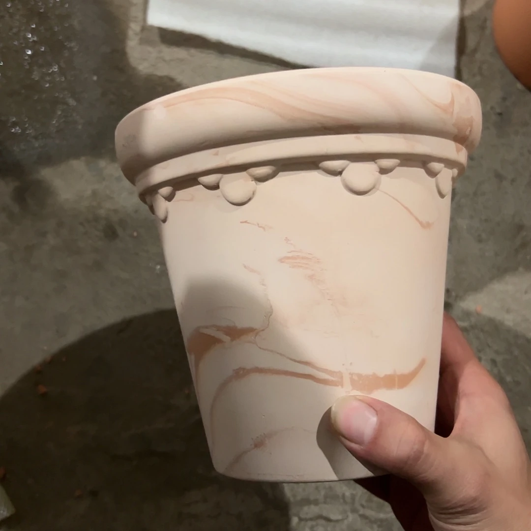 【闪购商品】红陶玛奇朵巴洛克17口16高1个