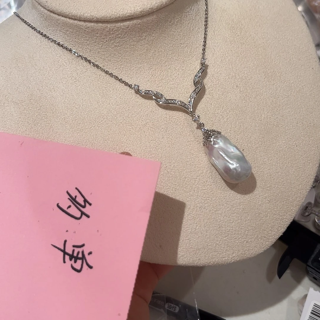 合金淡水珍珠耳饰