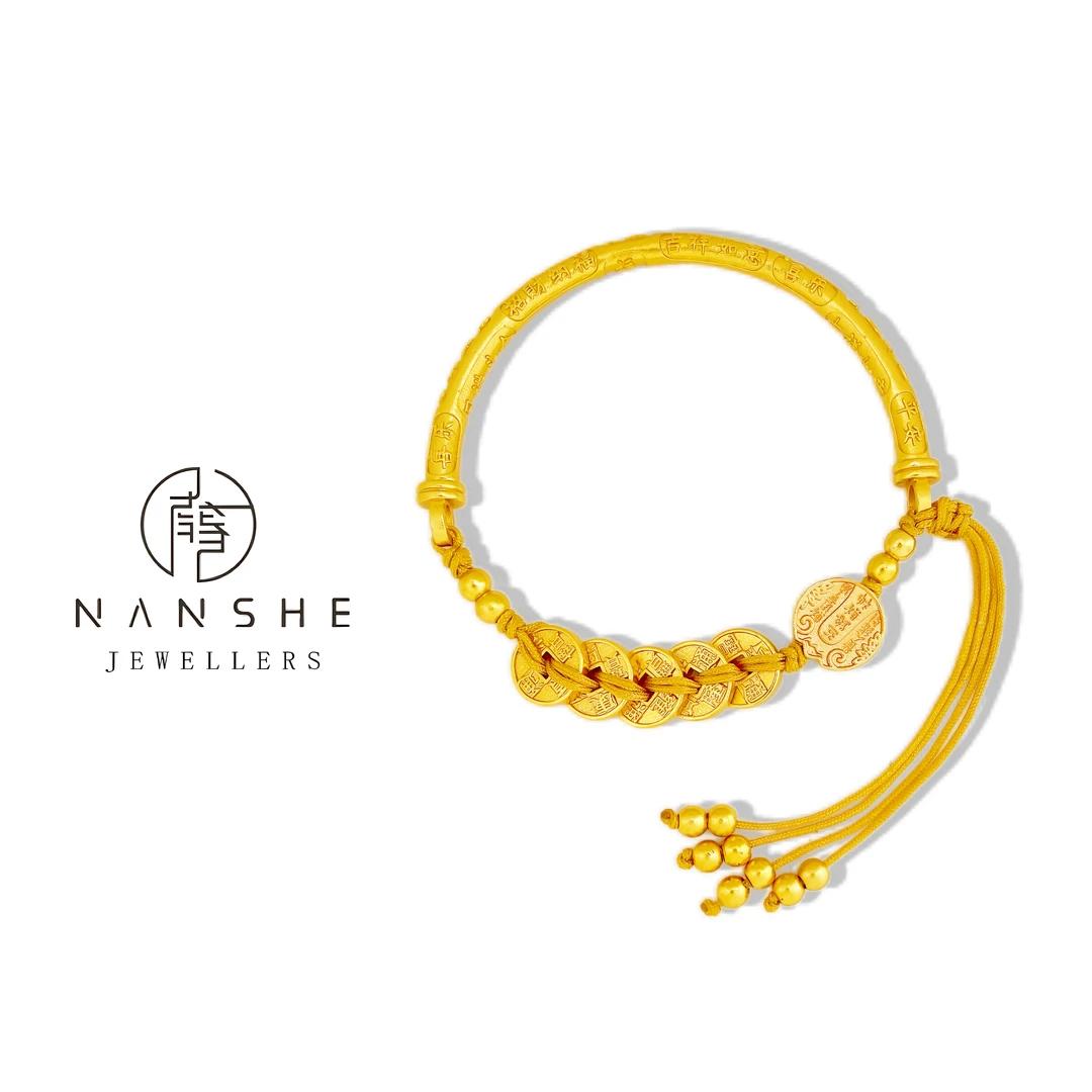 NANSHE/南奢 五币串珠半镯手链百搭XY L961