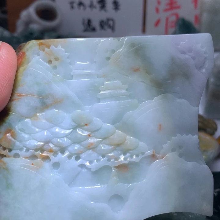 翡翠未镶嵌颈饰保真天然A货翡翠