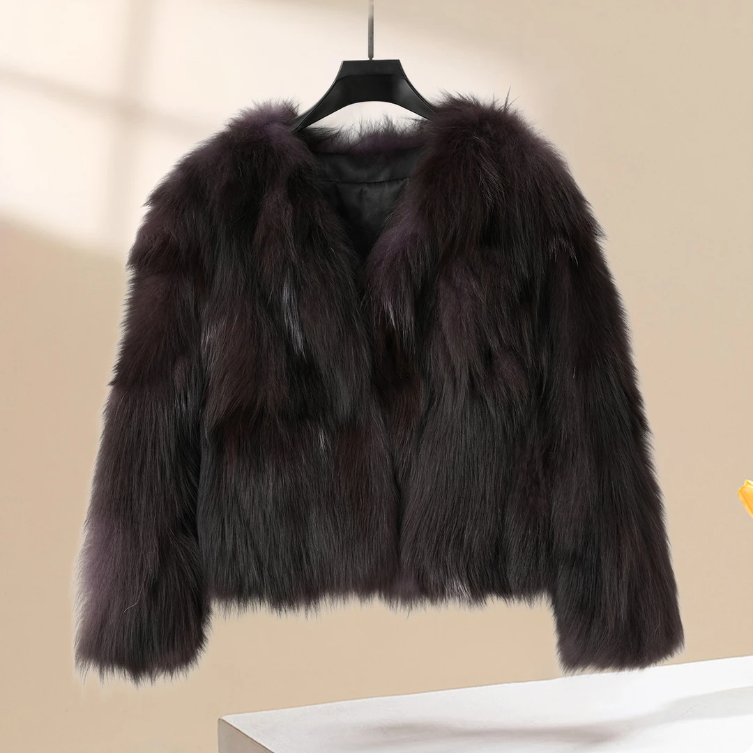 HG007奢华高级感狐狸毛草草外套  贵族中的劳斯莱斯