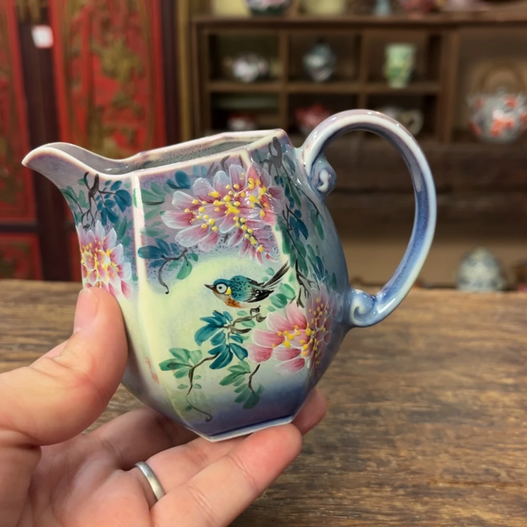 柴烧手工手绘陶瓷