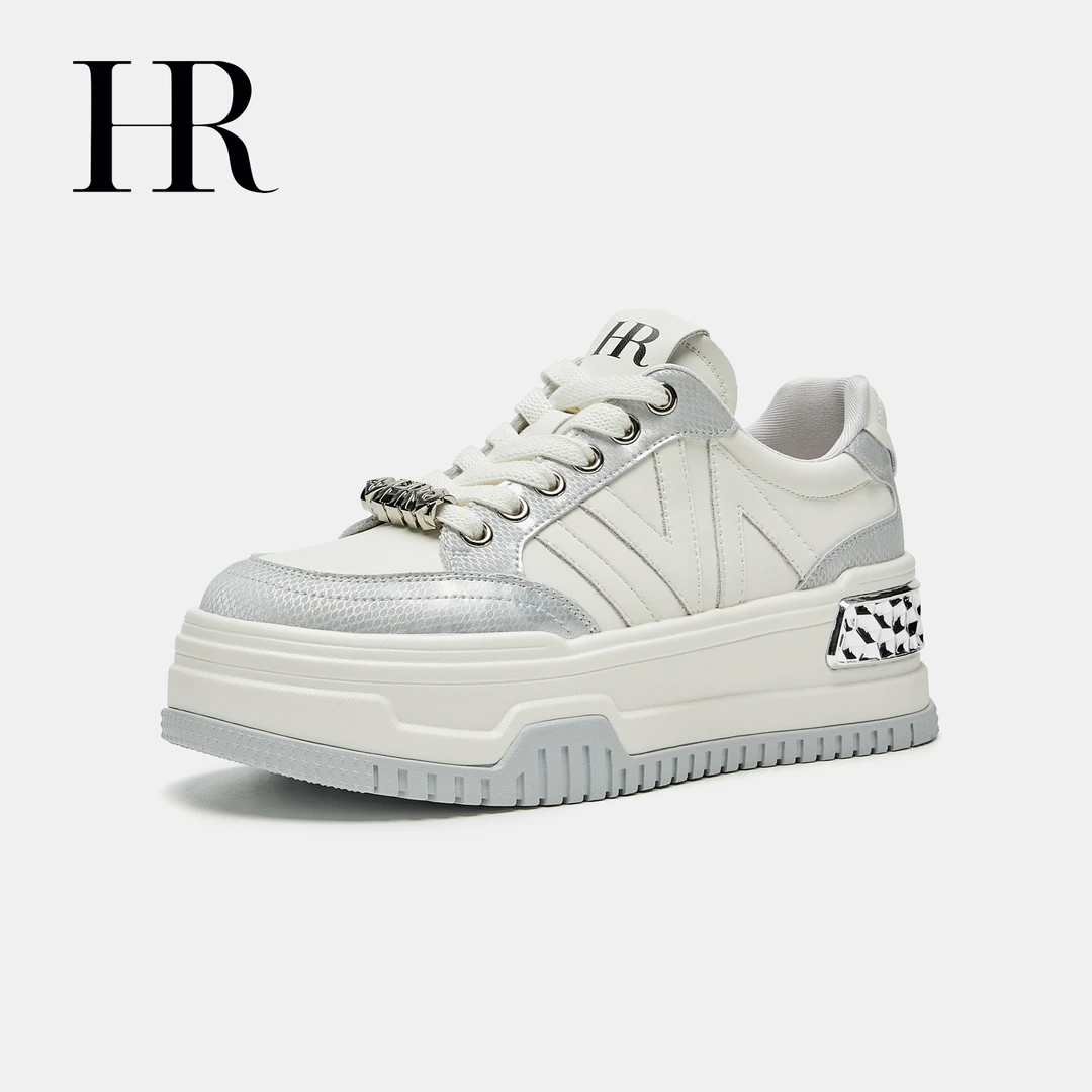 HR/赫莲娜百搭休闲厚底夏季纯色透气休闲板鞋布鞋板鞋春季新中式