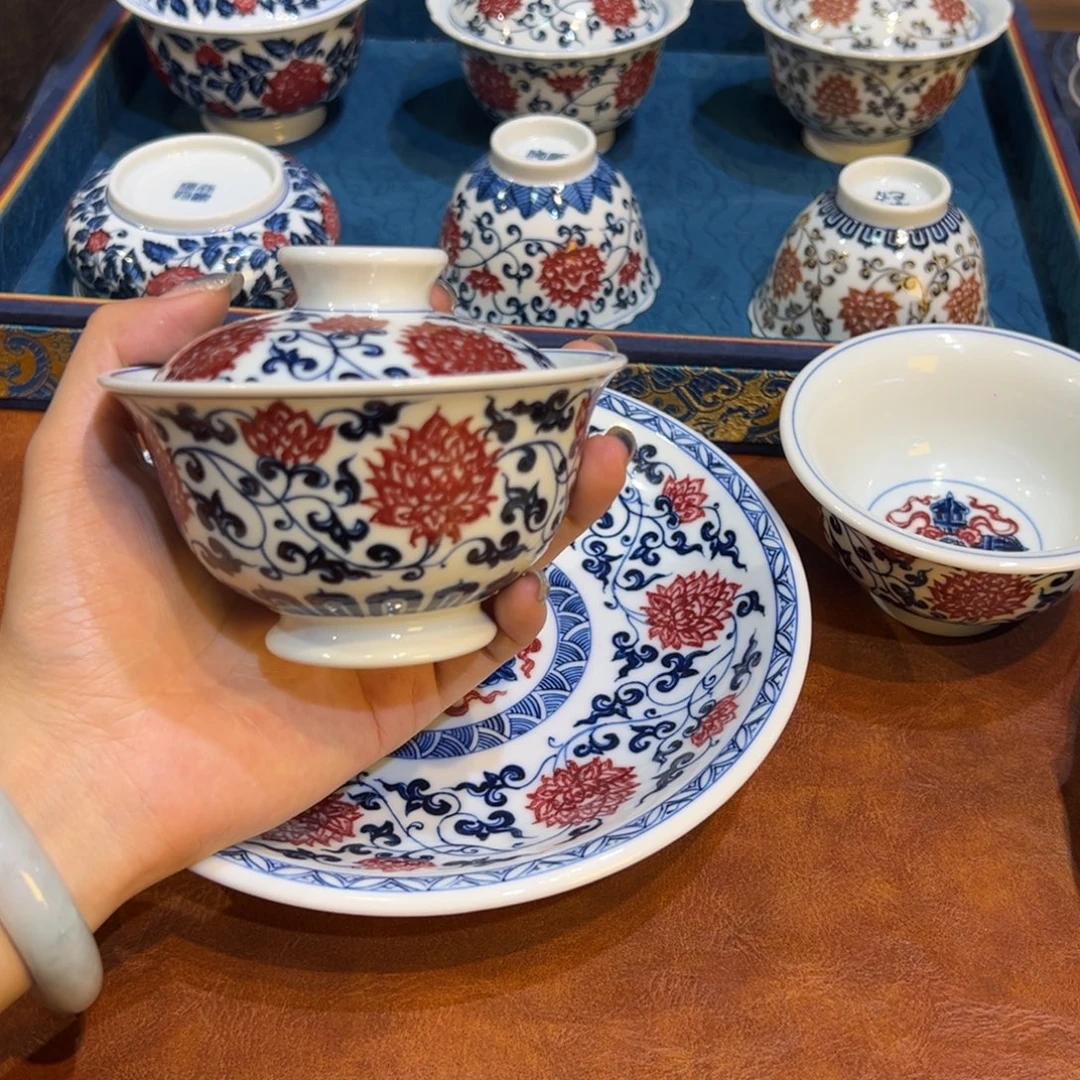 摆件陶景德镇陶瓷茶器百宝箱