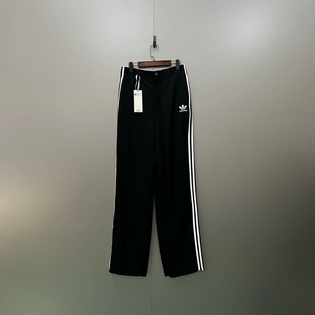 99新 Balenciaga/巴黎世家 720 003304 巴黎世家刺绣长裤 46码