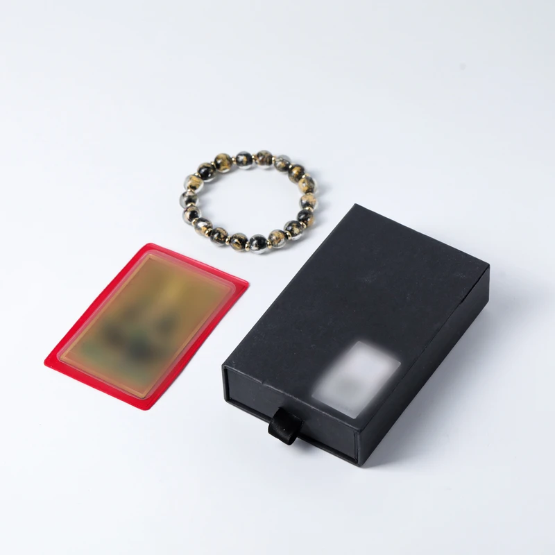 非金属玻璃手链 武当山发货黑琉璃手串真武卡ZH11241101-02