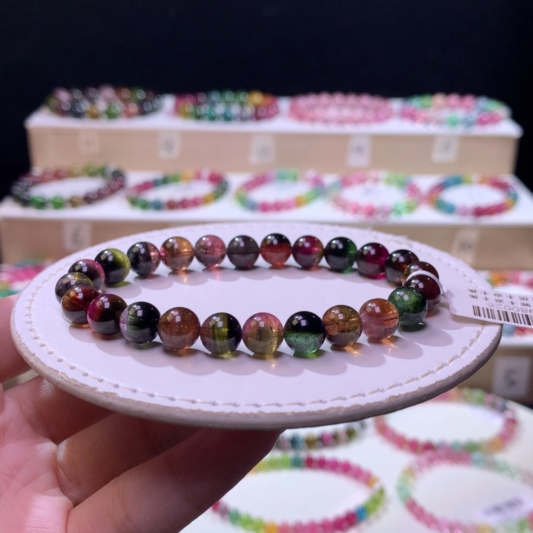 碧玺未镶嵌手链碧玺