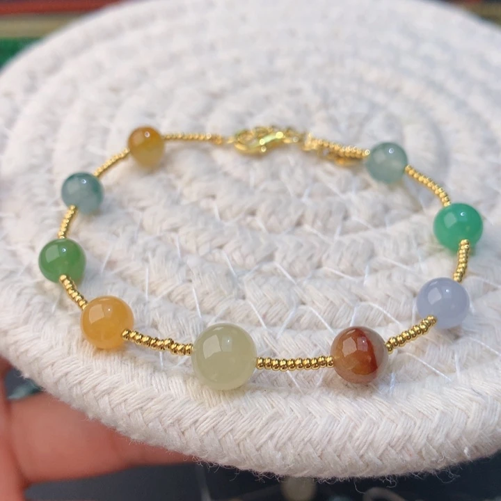 翡翠散珠冰胶糖果色系