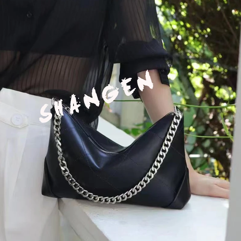 【尚恩CC】SLBL-169-黑色-30*7*20轻奢时尚女士新款手提单肩斜挎包